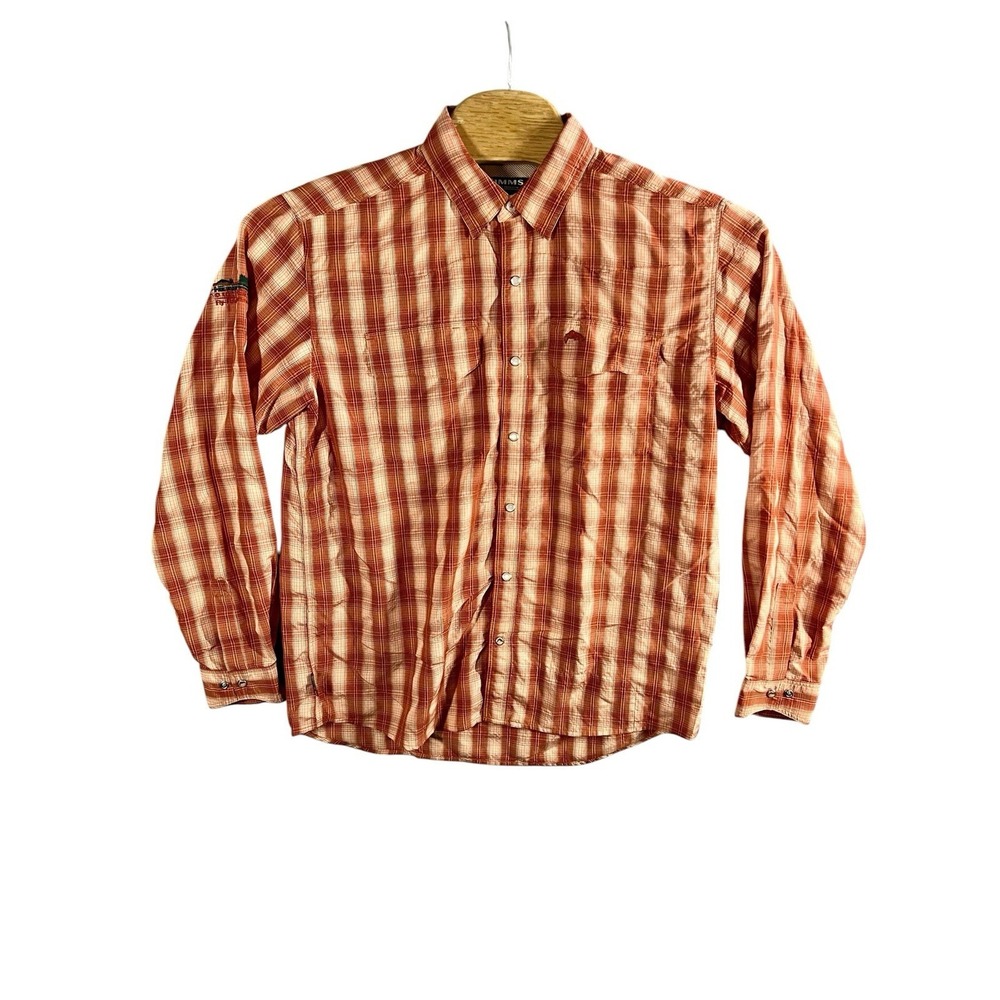Simms Fly Fishing Long Sleeve Shirt Mens Large Lake Outdoor Gorpcore Boating